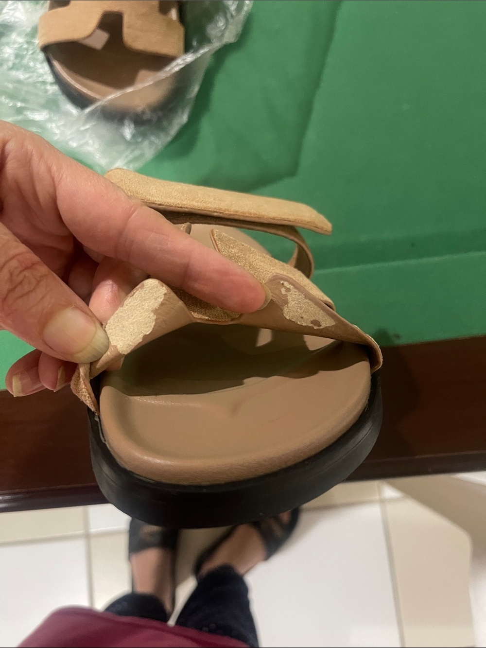 NWOT Authentic Herme’s Suede Goatskin Womens Chypre Sandals Size 36/ U.S. 5.5 - Picture 13 of 13